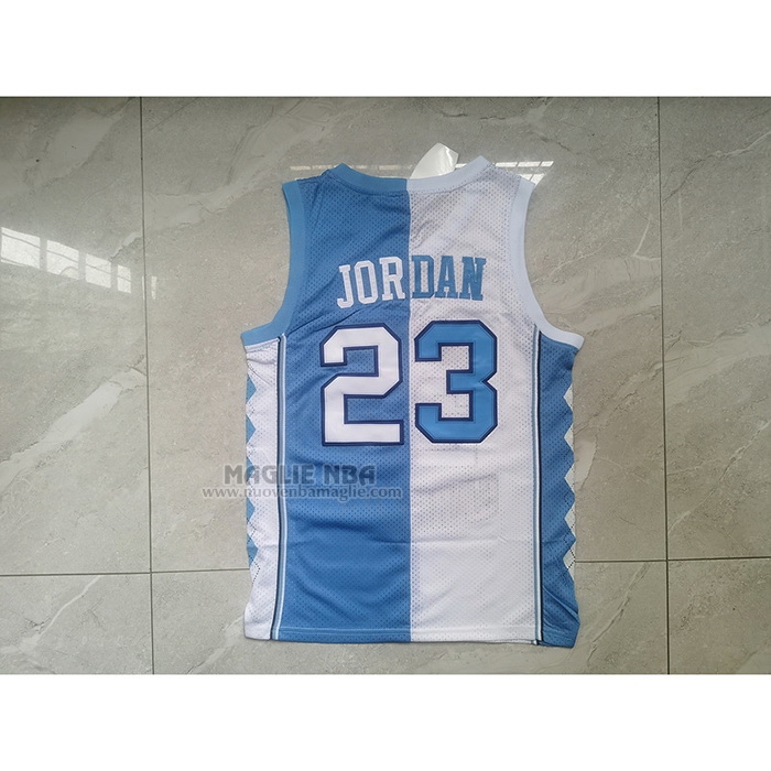 Maglia
 Michael Jordan NO 23 NCAA North Carolina Split Tar Heels Blu
 Bianco
